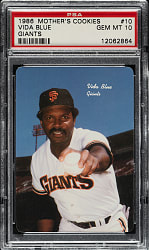 1986 Mother's Cookies #10 Vida Blue PSA GEM MINT 10