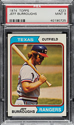 1974 Topps #223 Jeff Burroughs PSA MINT 9