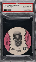 1976 Wiffle Insert Discs Jim Palmer PSA GEM MINT 10