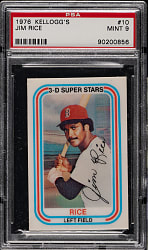 1976 Kellogg's #10 Jim Rice PSA MINT 9