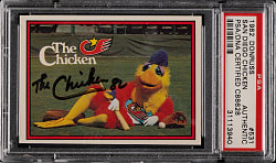 Signed 1982 Donruss #531 San Diego Chicken - PSA/DNA