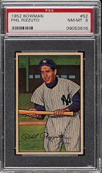 1952 Bowman #52 Phil Rizzuto PSA NM-MT 8