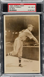 1933 Worch Cigar Wes Ferrell PSA VG-EX 4