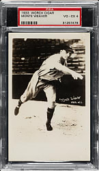 1933 Worch Cigar Monte Weaver PSA VG-EX 4