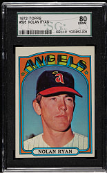 1972 Topps #595 Nolan Ryan SGC EX/NM 80