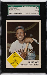 1963 Fleer #5 Willie Mays SGC EX/NM 80