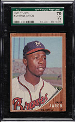 1962 Topps #320 Hank Aaron SGC EX+ 70