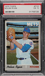 1970 Topps #712 Nolan Ryan PSA EX 5