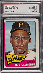 1965 Topps #160 Roberto Clemente PSA EX-MT 6 (OC)