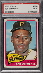1965 Topps #160 Roberto Clemente PSA EX 5