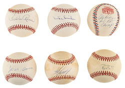 Hall of Famers and Stars Single-Signed Baseball Collection (12) Including Aaron, Bonds, Griffey Jr., and Rodriguez