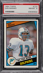 1984 Topps Football #123 Dan Marino Rookie PSA NM-MT 8