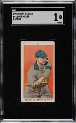 1909 E92 Croft's Cocoa Dots Miller Batting SGC POOR 1