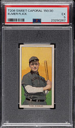 1909-1911 T206 White Border Elmer Flick PSA EX 5