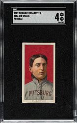 1909-1911 T206 White Border Vic Willis Portrait SGC VG/EX 4