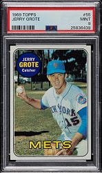 1969 Topps #55 Jerry Grote PSA MINT 9