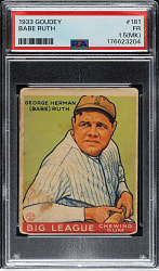 1933 R319 Goudey #181 Babe Ruth PSA FAIR 1.5 (MK)