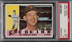 1960 Topps #23 Eddie Fisher PSA NM-MT 8