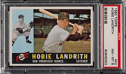 1960 Topps #42 Hobie Landrith PSA NM-MT 8