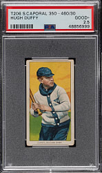 1909-1911 T206 White Border Hugh Duffy PSA GOOD+ 2.5