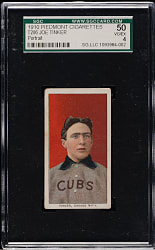 1909-1911 T206 White Border Joe Tinker Portrait SGC VG/EX 50