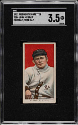 1909-1911 T206 White Border John McGraw Portrait with Cap SGC VG+ 3.5