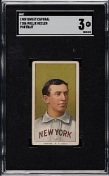 1909-1911 T206 White Border Willie Keeler Portrait SGC VG 3