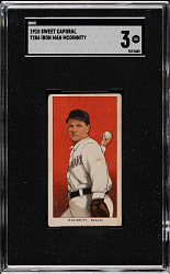 1909-1911 T206 White Border Joe "Iron Man" McGinnity SGC VG 3