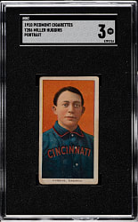 1909-1911 T206 White Border Miller Huggins Portrait SGC VG 3