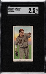 1909-1911 T206 White Border Rube Waddell Throwing SGC GOOD+ 2.5