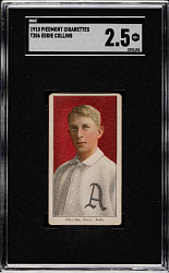 1909-1911 T206 White Border Eddie Collins SGC GOOD+ 2.5