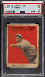 1915 E145 Cracker Jack #15 Ewell Russell PSA POOR 1