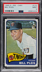 1965 O-Pee-Chee #122 Bill Pleis PSA MINT 9