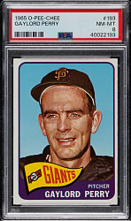 1965 O-Pee-Chee #193 Gaylord Perry PSA NM-MT 8