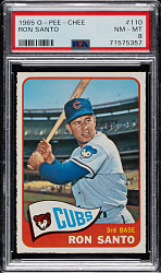 1965 O-Pee-Chee #110 Ron Santo PSA NM-MT 8