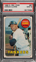 1969 O-Pee-Chee #87 Horace Clarke PSA MINT 9