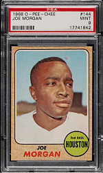 1968 O-Pee-Chee #144 Joe Morgan PSA MINT 9