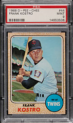 1968 O-Pee-Chee #44 Frank Kostro PSA MINT 9