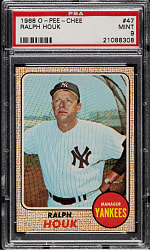 1968 O-Pee-Chee #47 Ralph Houk PSA MINT 9