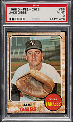 1968 O-Pee-Chee #89 Jake Gibbs PSA MINT 9