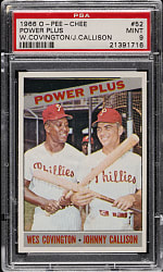 1966 O-Pee-Chee #52 Power Plus with Covington/Callison PSA MINT 9