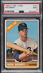 1966 O-Pee-Chee #127 Ken Berry PSA MINT 9