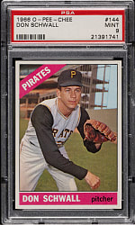 1966 O-Pee-Chee #144 Don Schwall PSA MINT 9