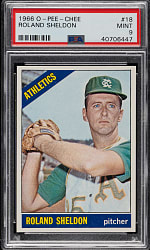 1966 O-Pee-Chee #18 Roland Sheldon PSA MINT 9