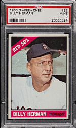 1966 O-Pee-Chee #37 Billy Herman PSA MINT 9