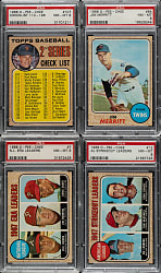 1968 O-Pee-Chee PSA NM-MT 8 Collection (4)