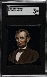 1880s Y95 Scrap Pictures "U.S. Presidents" Abraham Lincoln Small SGC VG 3