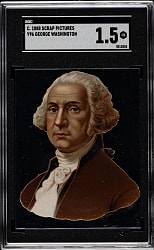 1888 Y96 President Diecuts George Washington Large SGC FAIR 1.5