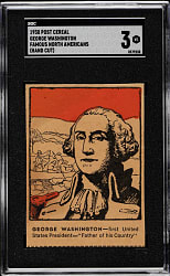 1930 Post Cereal "Famous North Americans" George Washington SGC VG 3