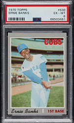 1970 Topps #630 Ernie Banks PSA EX-MT 6